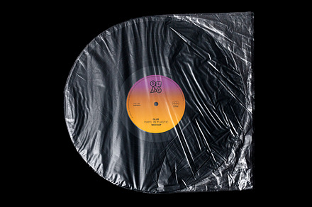 Vinyl in Plastic Mockup