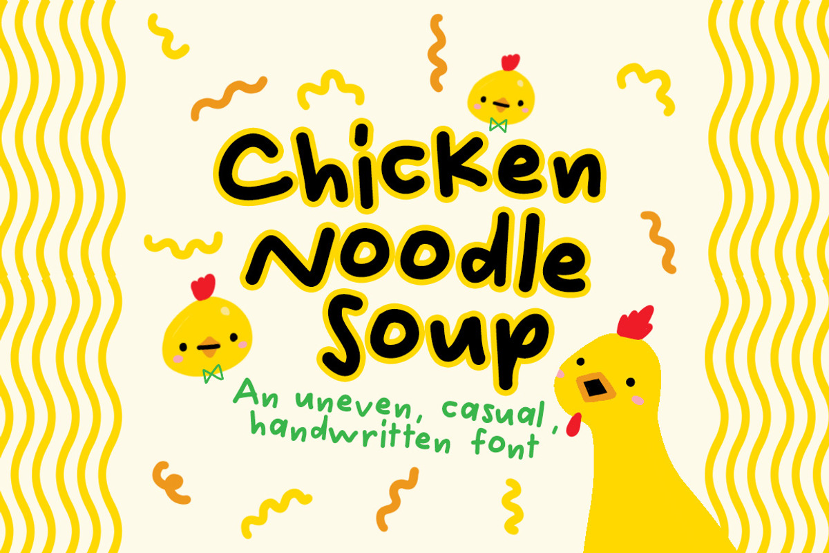 Chicken Noodle Soup Font