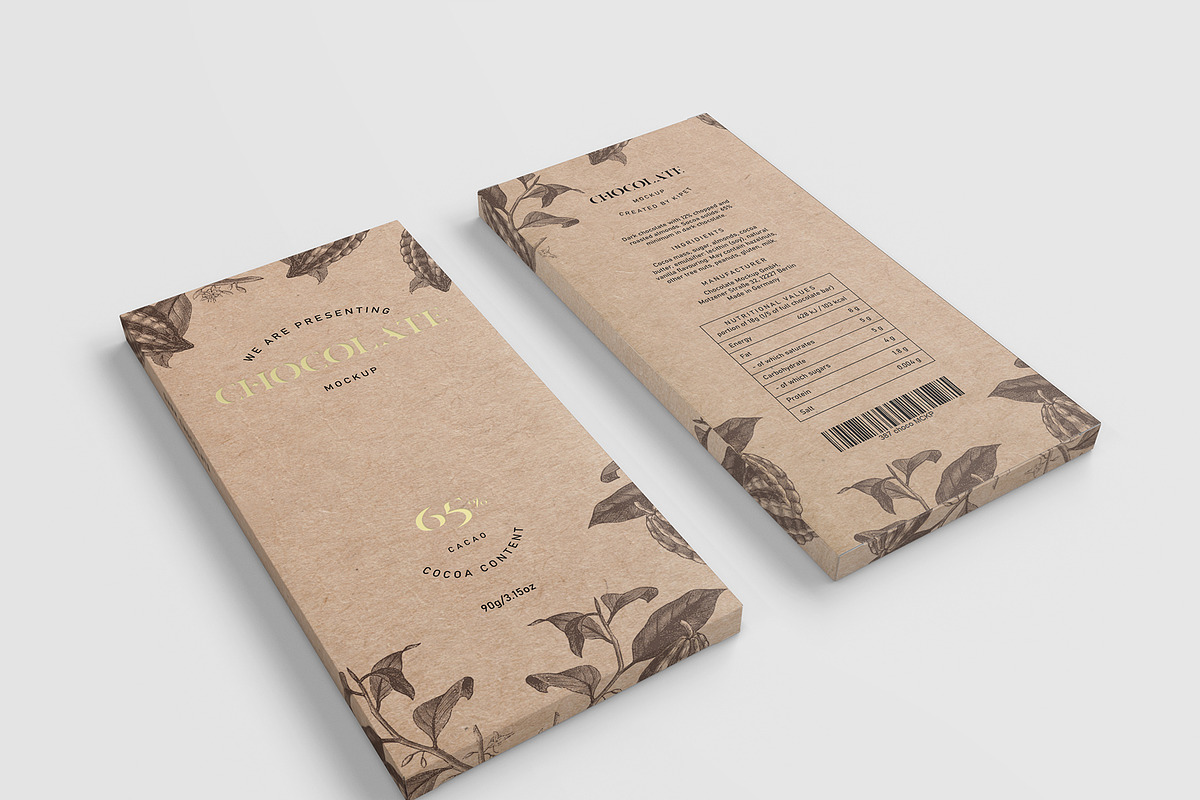 Chocolate Packaging Mockup, a Packaging Mockup by KIPET (Photo 3 of 15)