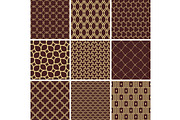 Set of Seamless Geometric Brown and, a Pattern Graphic by FineArtStudio (Thumbnail 1 of 3)
