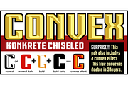 RACE1 KONKRETE CHISELED, a Sans Serif Font by The Fontry (Thumbnail 4 of 5)