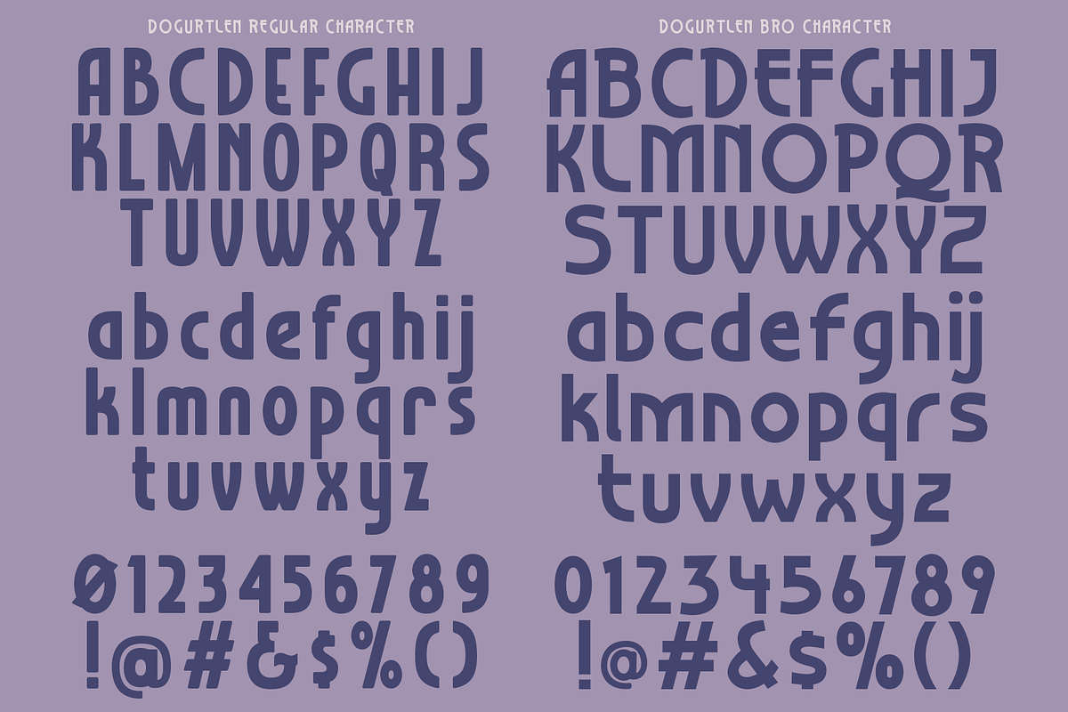 Dogurtlen Art Deco Font, a Font by madeDeduk (Photo 7 of 8)