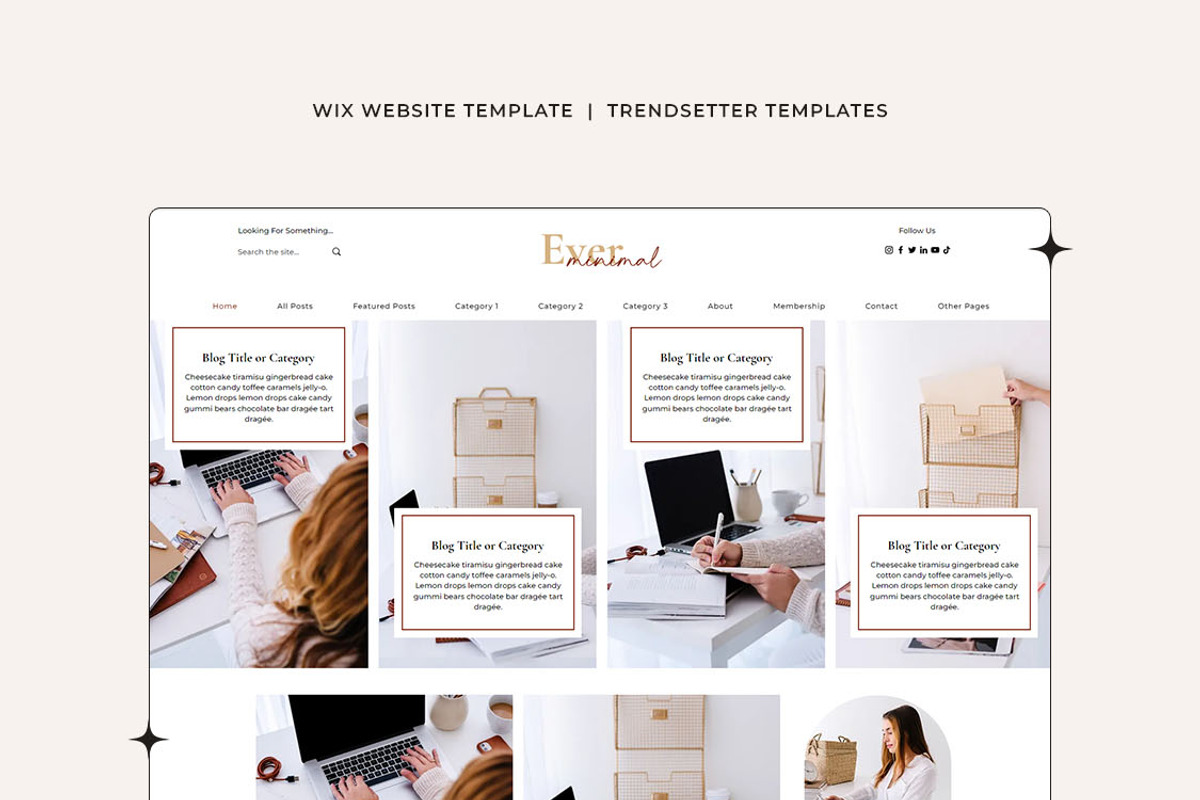 EverMinimal Wix Website Template, a Wix Template by Girl Boss From Home (Photo 1 of 6)