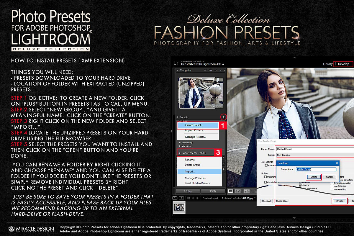 Presets for Lightroom / Fashion, an Action Add-On by Miracle_Design (Photo 15 of 15)