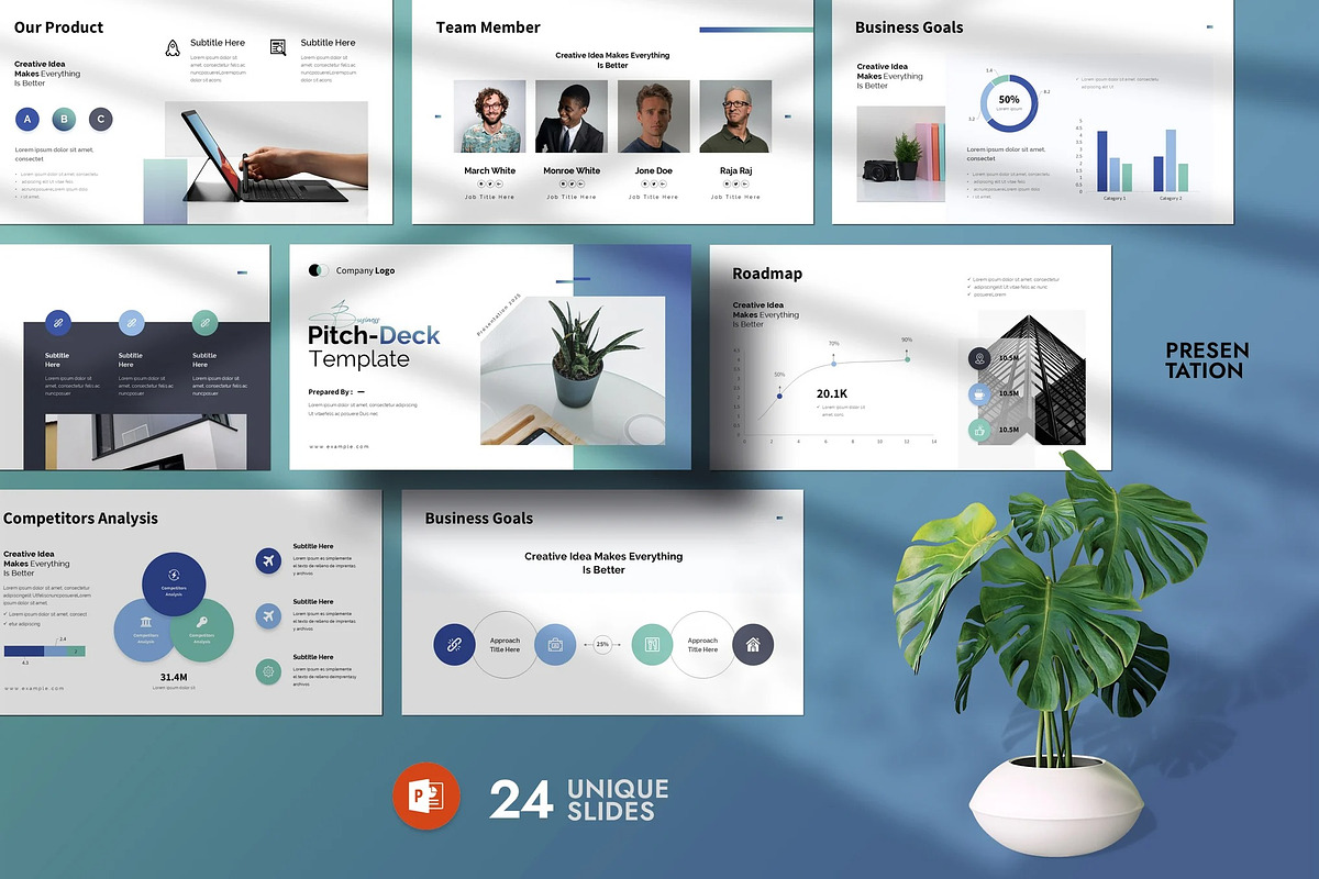 Business Plan Presentation Template, a Presentation Template by Fit-tee (Photo 1 of 4)
