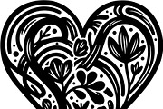 Decorative Heart Silhouette Bundle, an Illustration by Designs_River (Thumbnail 39 of 45)