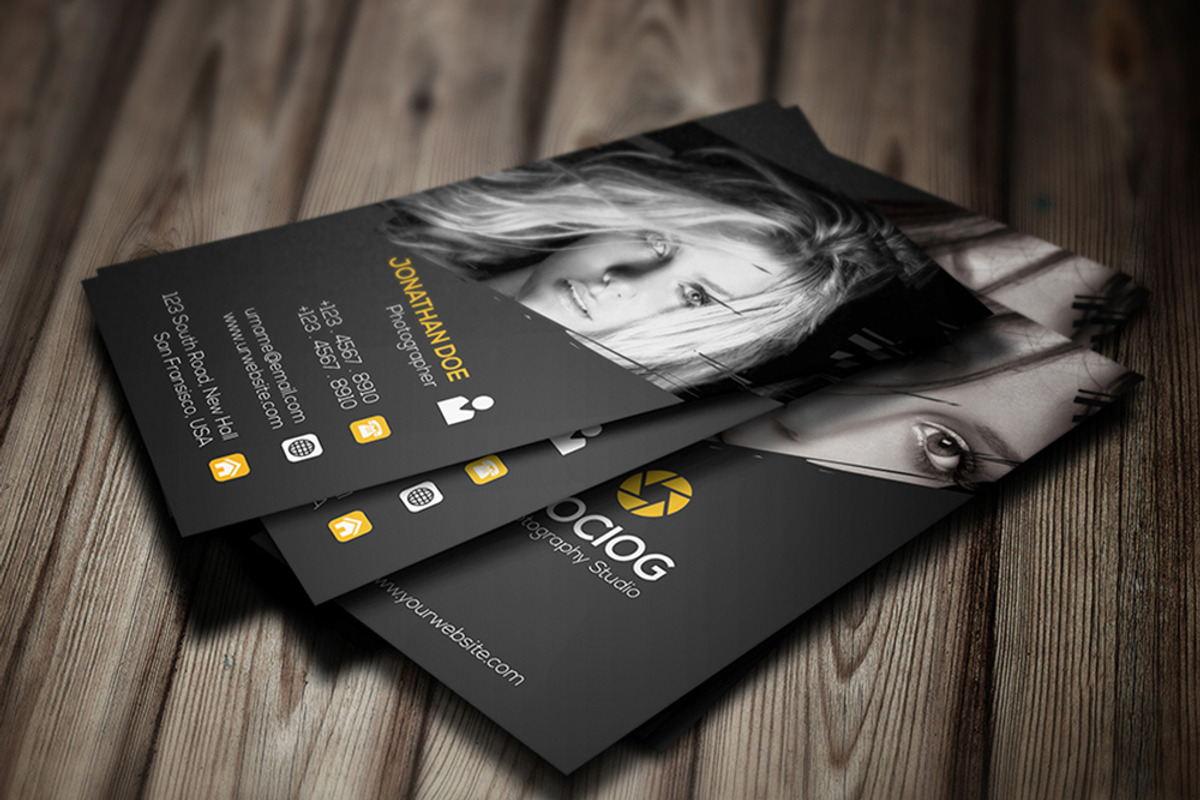 Photography Business card-02, a Business Card Template by Shapnochura Design Studio (Photo 2 of 9)