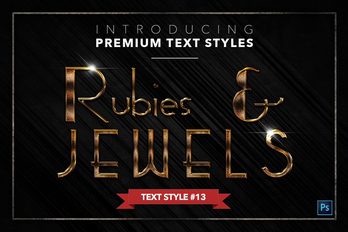 Rubies & Jewels #3 - 20 Text Styles, a Layer Style Add-On by Jonas Stensgaard (Photo 14 of 23)