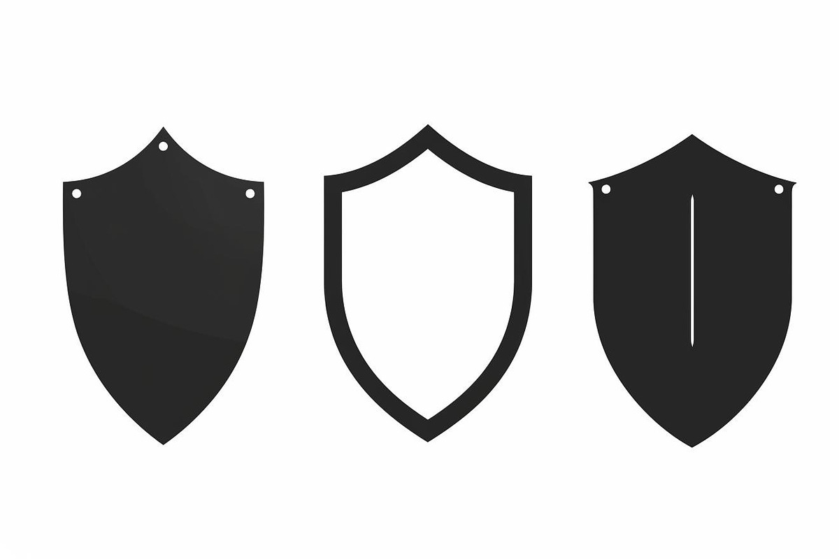 Medieval Shield Silhouette Bundle, an Illustration by Designs_River (Photo 2 of 10)