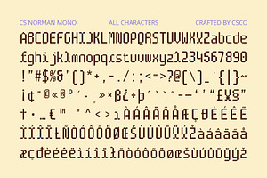 CS Norman Mono Monospaced Font