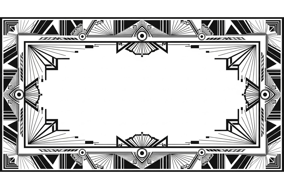 Art Deco Frame SVG Bundle, an Illustration by Gaye Art (Photo 16 of 31)