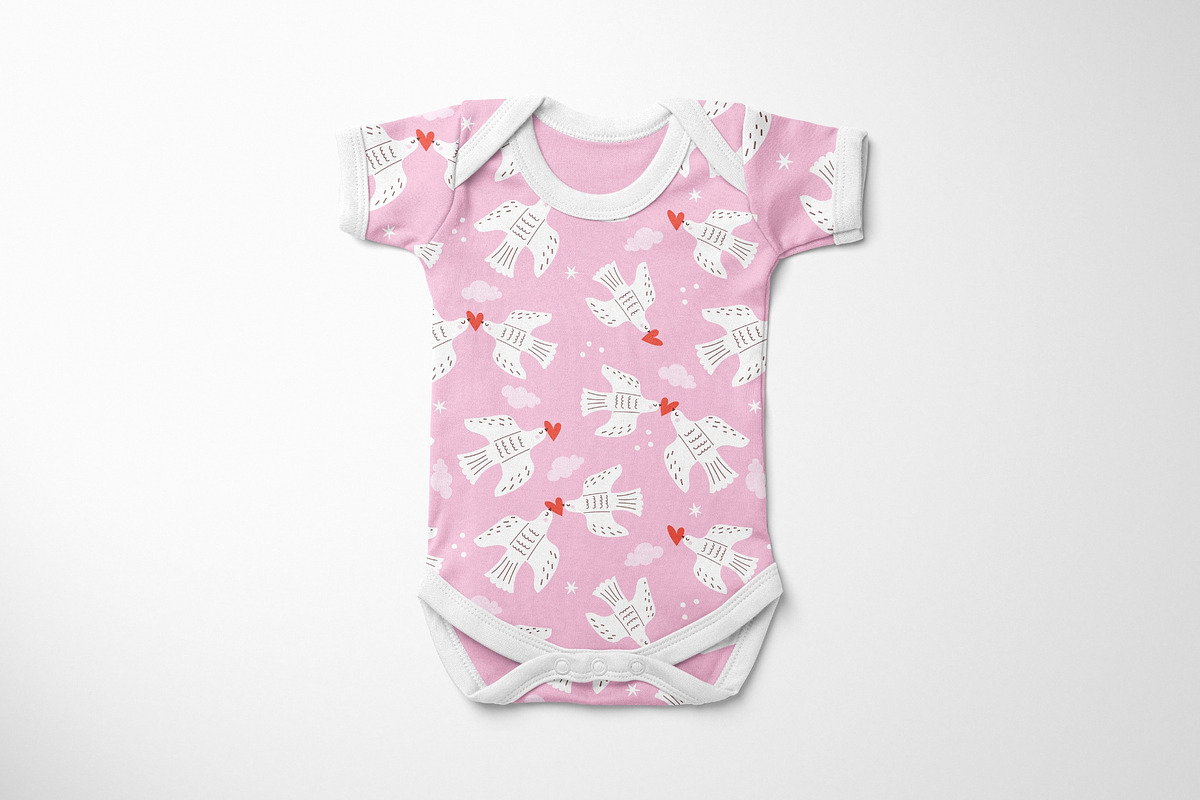 Dove Seamless Pattern Collection, a Pattern Graphic by AnbyArt (Photo 9 of 10)