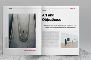 Art Catalog Brochure Layout