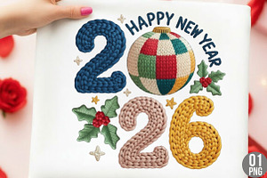 Happy New Year 2026 PNG, New Year, an Illustration by Designking