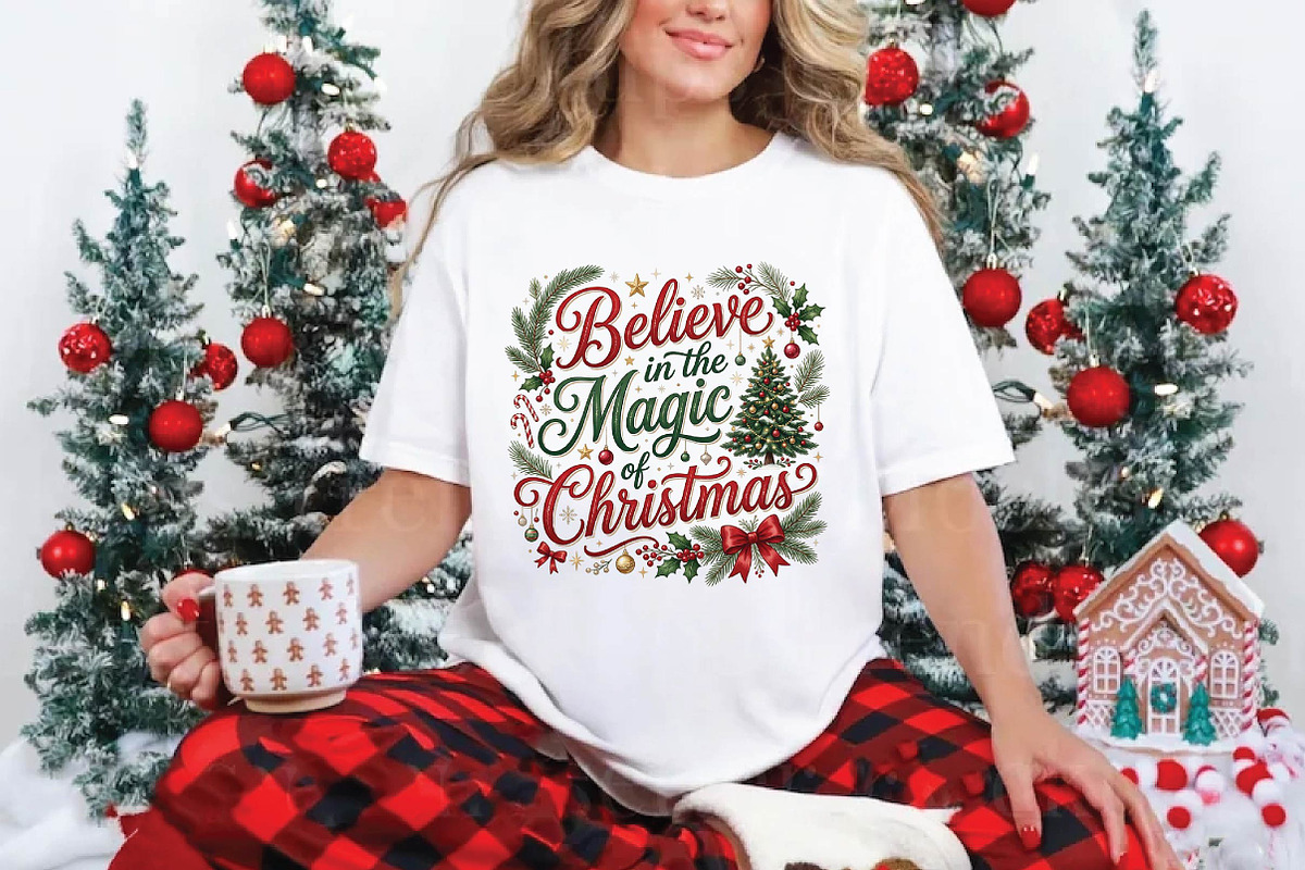 Believe in the Magic of Christmas PN, a Seasonal Illustration by DreamPrint404 (Photo 4 of 6)