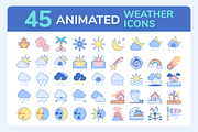 Animated Weather Icons, an Icon by Flat Icons (Thumbnail 2 of 4)