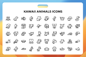 Kawaii Animals Icons, an Icon by Wencory