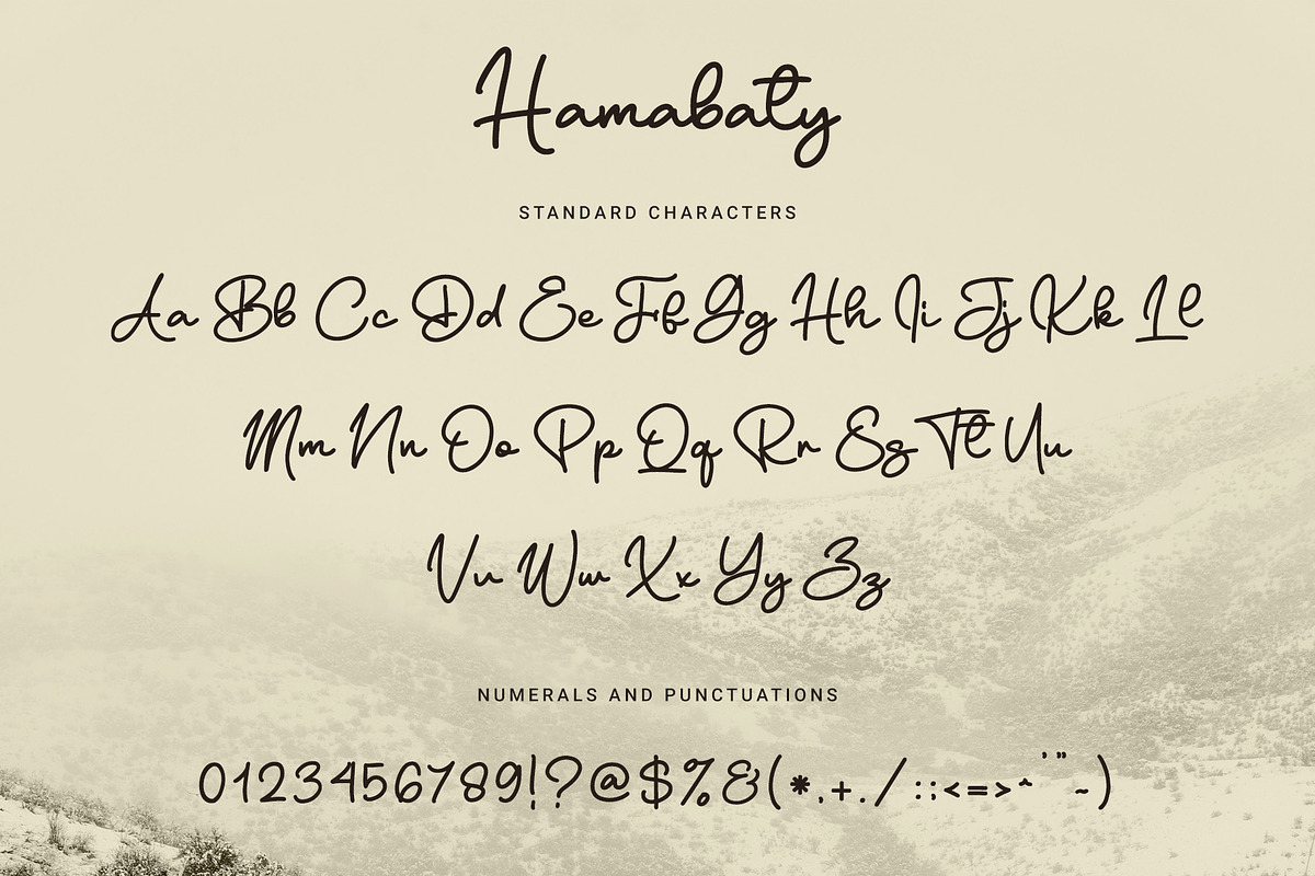 Hambaty – Script Font, a Script Font by kangfont Studio (Photo 10 of 10)