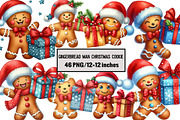 Gingerbread Man Christmas Cookie, an Illustration by Design Market (Thumbnail 1 of 4)