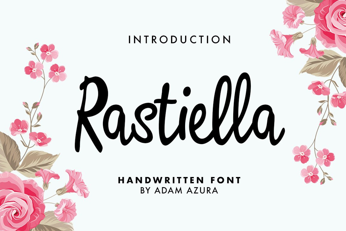 Rastiella Script, a Script Font by Adam Azura (Photo 1 of 7)