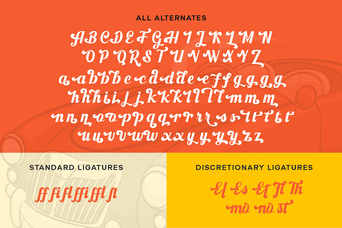 Flahilla - Bold Vintage Script, a Script Font by Siwox Studios (Photo 7 of 8)