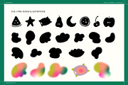 Rendro Bubble Display Font + Icons, a Sans Serif Font by Side X Side Studio (Thumbnail 4 of 7)