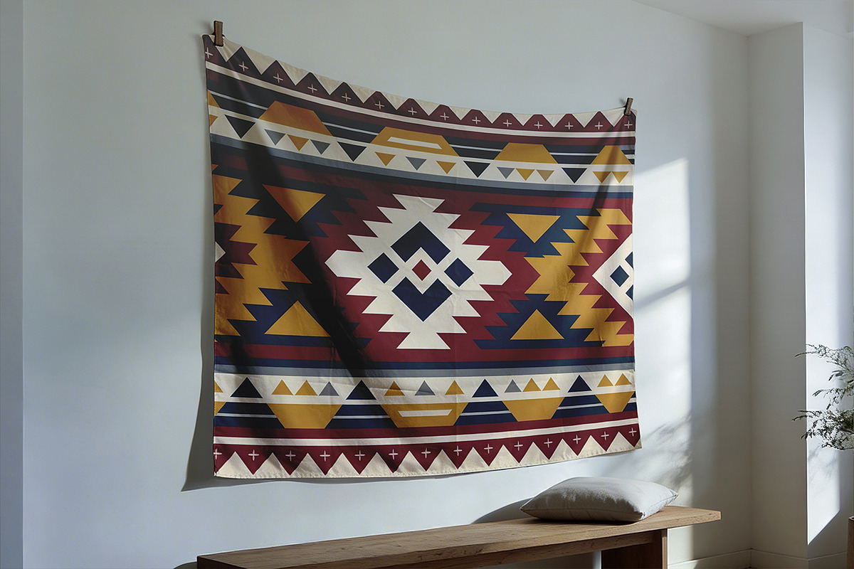 Wall Tapestry Mockup, a Product Mockup by Pitchlook.Studio (Photo 4 of 4)