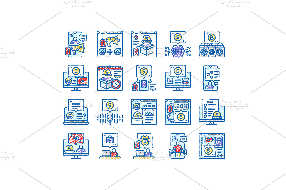 make money internet money online, an Object Illustration by pikepicture