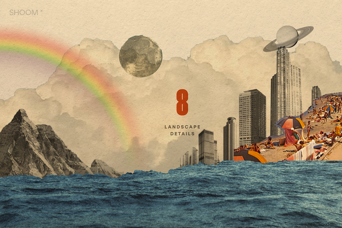 Vintage Vacay Collage: 90+ Elements, an Object Graphic by SHOOM HOUSE (Photo 8 of 11)