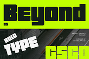 CS Beyond – Bold Font, a Sans Serif Font by Craft Supply Co. (Thumbnail 1 of 8)
