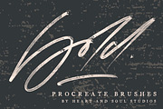 Bold | Procreate Brushes, a Brush Add-On by Heart + Soul Studios (Thumbnail 1 of 11)