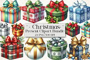 Christmas Present Clipart Bundle, an Illustration by Libby Wishes (Thumbnail 1 of 5)