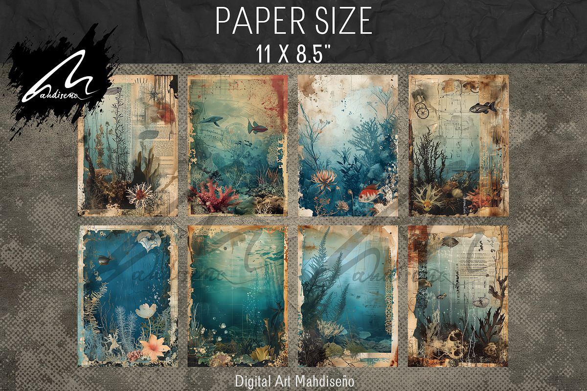 Grunge Nautical World Paper, a Background Graphic by Digital Art Mahdiseño (Photo 4 of 10)