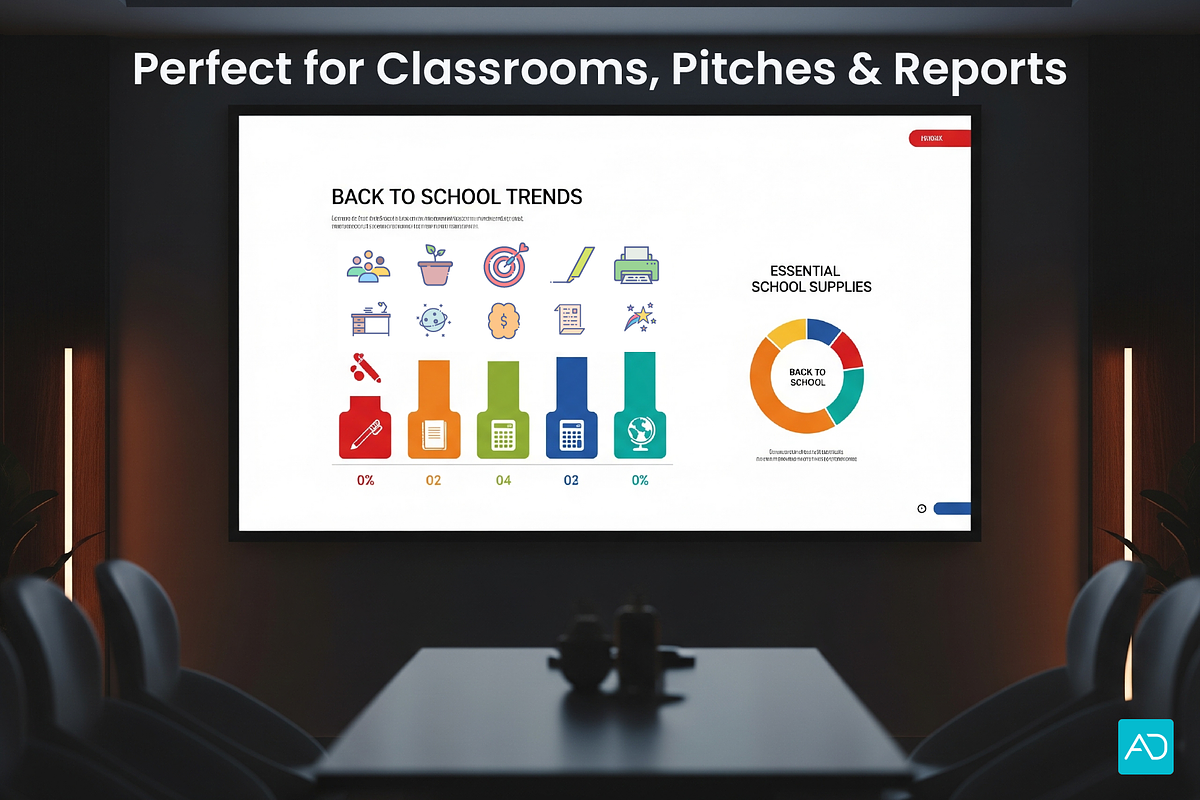 Back to School Cliparts, an Emoji Icon by Amogh Design (Photo 6 of 8)