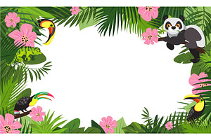 Tropical Animal Rainforest Concept