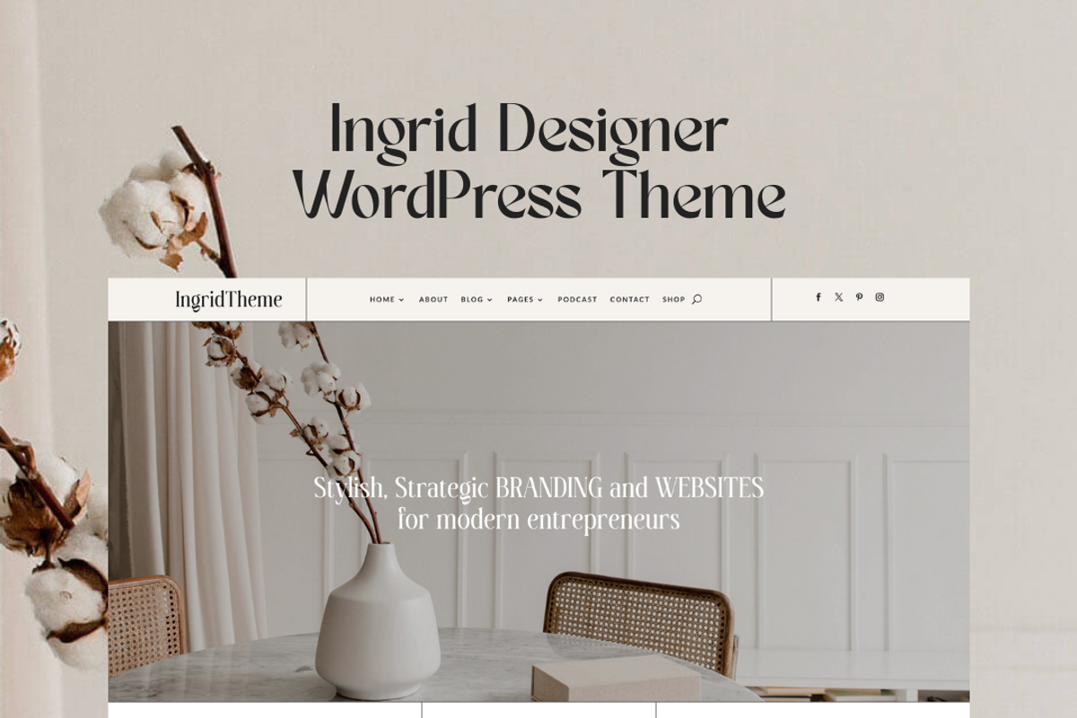Coaching WordPress Theme Ingrid, a WordPress Template by Lovely Confetti (Photo 7 of 7)