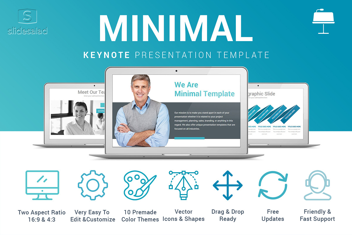 Best Minimal Keynote Template, a Presentation Template by SlideSalad (Photo 2 of 20)