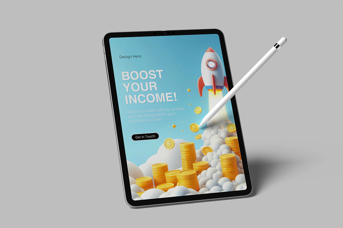 Tablet Screen Mockup, an iPad Mockup by lamorastudio (Photo 11 of 14)