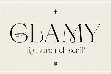 GLAMY - Ligature Rich Serif, a Serif Font by Ivan Rosenberg
