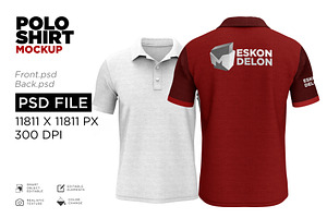 Polo Shirt Mockup Psd