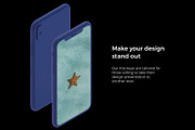 The isometric iPhone X Clay mockups, an iPhone Mockup by 360 Mockups (Thumbnail 5 of 8)
