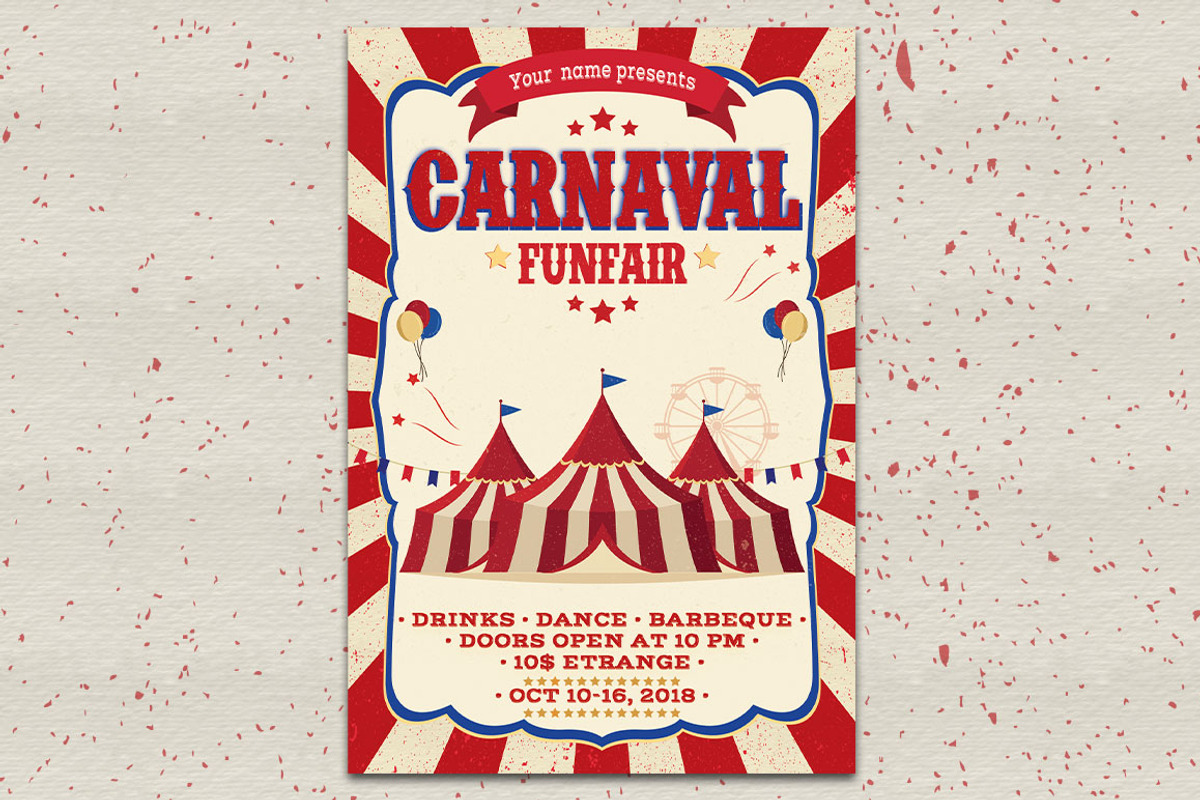 Carnival Fun Fair Flyer Poster, a Flyer Template by Artolus (Photo 2 of 4)