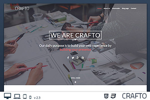 CraftoWP - One-Page WordPress Theme