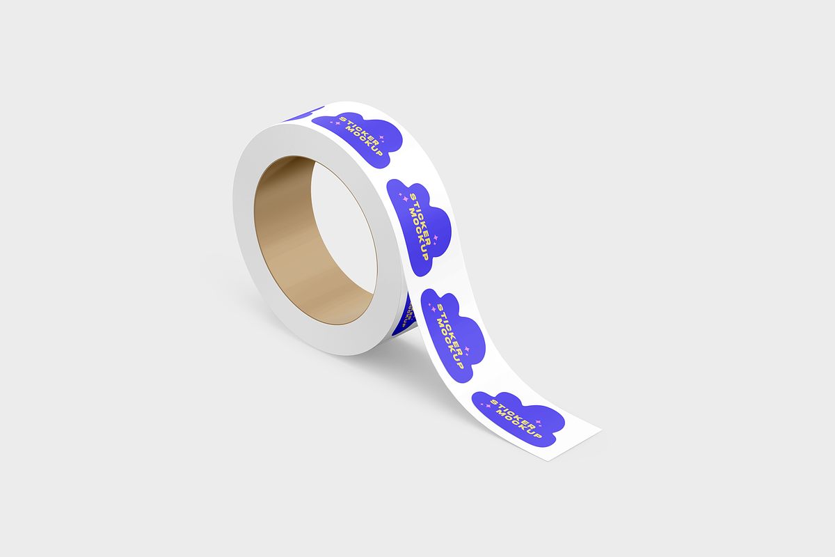 70+ Must-Have Sticker Mockups, a Mockup by Mockupdaddy (Photo 66 of 70)