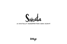 Sonata — A Handwritten Semi-script