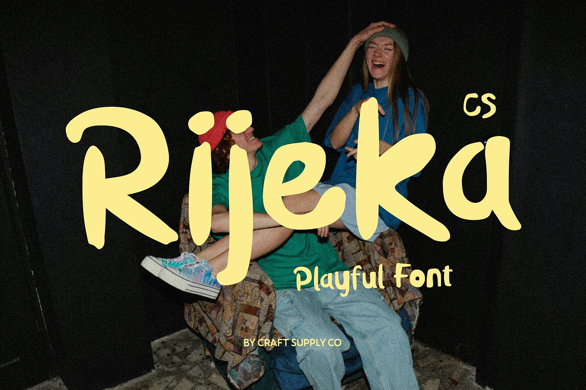CS Rijeka – Playful Font, a Sans Serif Font by Craft Supply Co. (Photo 1 of 8)