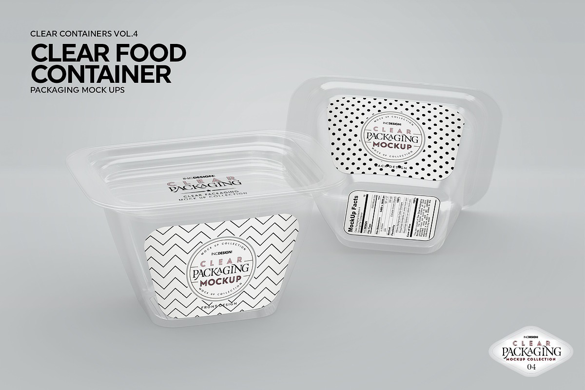 Clear Container Packaging Mockup, a Cups & Container Mockup by INCDesign (Photo 5 of 6)