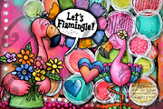 Clipart Kit of Funky Flamingo, an Animal Illustration by NiiiNArt (Thumbnail 5 of 8)