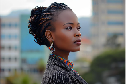 Ambitious African business woman, a Person Photo by Ylivdesign