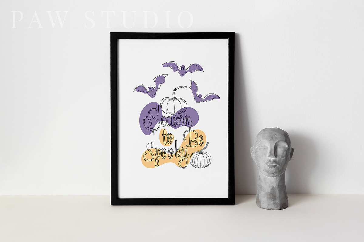 Halloween SVG Sign Spooky Bundle, an Illustration by PawGraphic (Photo 8 of 11)
